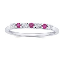Anello Gazzola Gioielli Donna RivieraColore in Oro bianco Rubino 0.15 Ct CFROX2871R-NG - CFROX2871R-NG